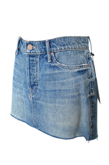 Spring 2015 Mother Denim Distressed Edge Micro Mini Skirt