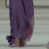 Beautiful Fall 2018 Alexis Mabille Dusty Blue One Shoulder Dress w Lace Insets