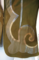 c1979 Suede Applique Giorgio Sant'Angelo Jacket