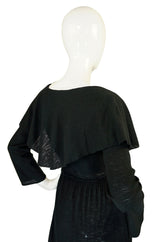 1970s Rare Sonia Rykiel Caped Dress