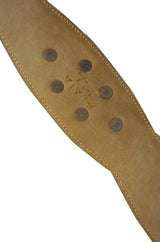 1980s Azzedine Alaia Pink Flower Belt