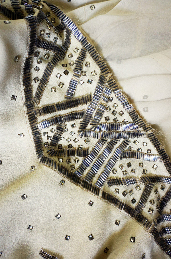 1930s Rhinestone Encrusted Silk Jacket