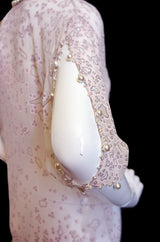 1980s Pearl Edged Zandra Rhodes Dress
