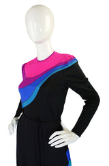 1960s Rare Louis Feraud Rainbow Dress