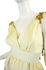 1960s Roger Freres Silk Metal Bead Dress