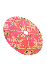 1990s Coral Cotton Pucci Circle Skirt