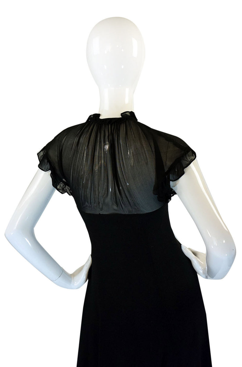 1970s Ossie Clark Radley Crepe Dress