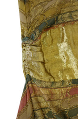 Sublime 1920s Silk & Lame Flapper Dress