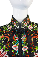 1930s Embroidered Silk Asian Jacket