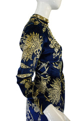 1960s Pearl Detailed George Halley Gown