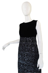 1960s Sequin and Mink Jacket & Dress
