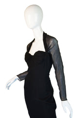 1980s Sophie Sitbon Silk Chiffon Dress