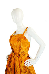 1950s Draped Silk Suzy Perette Dress