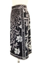 1970s Velvet Wrap Emilio Pucci Skirt
