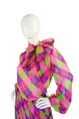 c1979 Yves Saint Laurent Harlequin Set