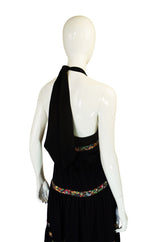 1970s Radley Jeresey Halter Dress