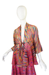 1970s Ossie Clark Birtwell Print Silk Set