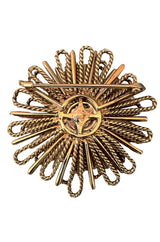 1950s TIFFANY & CO. Diamond Gold Starburst Brooch
