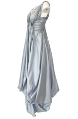 Spring 2007 John Galliano for Christian Dior Pale Blue Silk Voluminous Dress