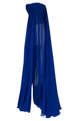 F/W 2004 Jean Louis Scherrer Haute Couture Runway Dress & Feather Cape