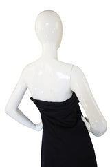 Recent Giambattista Valli Black Strapless Front Bow Cocktail Dress