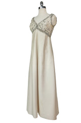 Early 1960s Christian Dior Numbered Colifichets Crystal & Pearl Project Dress