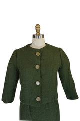 c.1958 Green Museum Held Balenciaga Haute Couture Suit