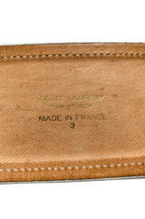 1976-77 Yves Saint Laurent Russian Collection Cream & Gold Braided Tie Belt