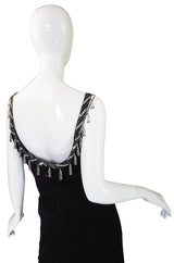 1970s Beaded Bob Mackie Silk Jersey Gown