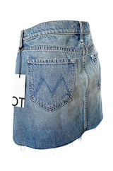 Spring 2015 Mother Denim Distressed Edge Micro Mini Skirt