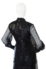 1960s Oscar De La Renta Sequin Jumpsuit