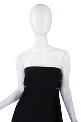 1980s Dramatic Claude Montana Strapless Gown