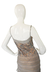 1990s Fine Bead & Sequin Valentino Dress