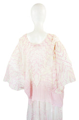 Rare 1974 Zandra Rhodes "Field of Lilies" Silk Set