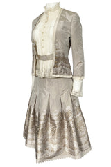 Spring 2005 Alexander McQueen 'It's Only a Game' Runway Skirt & Jacket Set