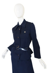 1960s Miss Dior Deep Blue Structured Suit
