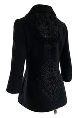 Immaculate 1990s Christian Lacroix Haute Couture Tailored Jacket w Extravagant Buttons