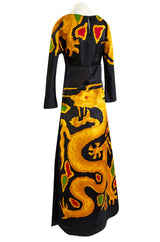 Spring 2001 Valentino Re-Edit of the Famous 1969 Haute Couture Printed Silk Dragon Dress