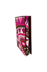 1960s Emilio Pucci Silk Print Clutch Bag w Removable Handle