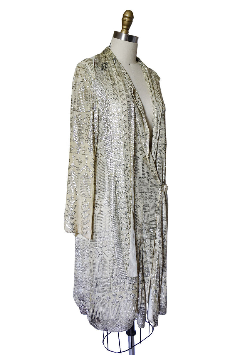 1920s Rare Handmade Assuit & Net Flapper Coat