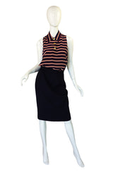 1970s Chanel Three Piece Boucle Suit