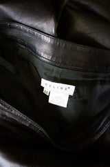 1990s Black Celine Leather Pants