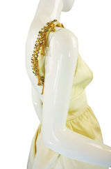 1960s Roger Freres Silk Metal Bead Dress