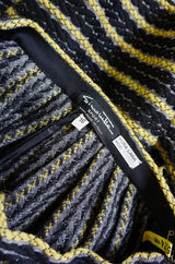 Amazing 1950s Woven Striped Skirt