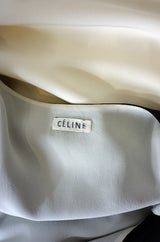 Recent Graphic B&W Silk Celine Shift