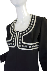 1960s Silver Bead Space Age Mod Dress