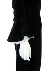 1960s Pierre Balmain Lace Cuffed Dress