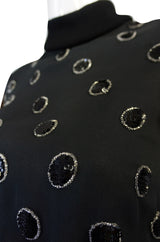 Rare 1960s Sequin Valentino Couture Top