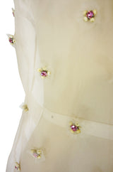 Recent Prada Rhinestone Silk Organza Camisole Top