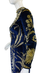 1960s Pearl Detailed George Halley Gown